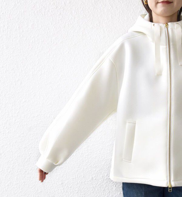 SHIPS for women「【WEB限定】〈手洗い可能〉ダンボール ダブルジップ フーディー 3」|パーカー|