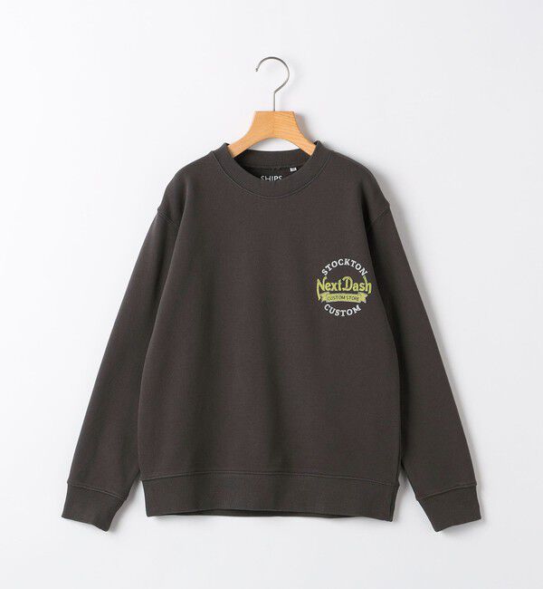 SHIPS KIDS「SHIPS KIDS:140～160cm /ヴィンテージ プリント スウェット」|スウェット・ジャージ|ダークグレー