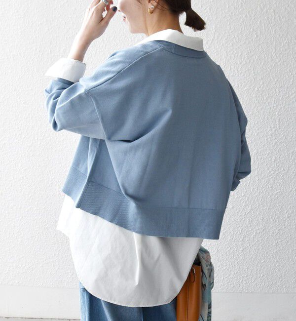 SHIPS any「SHIPS any:〈手洗い可能〉コットン ミックス Vネック コンパクト カーディガン」|カーディガン|