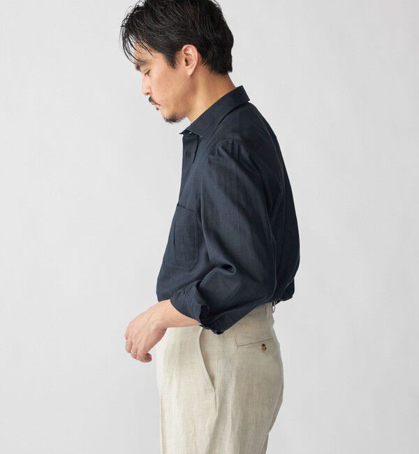 SHIPS「Errico Formicola: GIANNI リネン ソリッド シャツ」|シャツ・ブラウス|