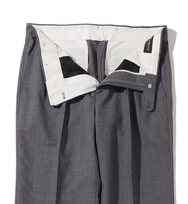 SHIPS「Southwick: CHATHAM ウール トロピカル 2プリーツ トラウザーズ」|スラックス|