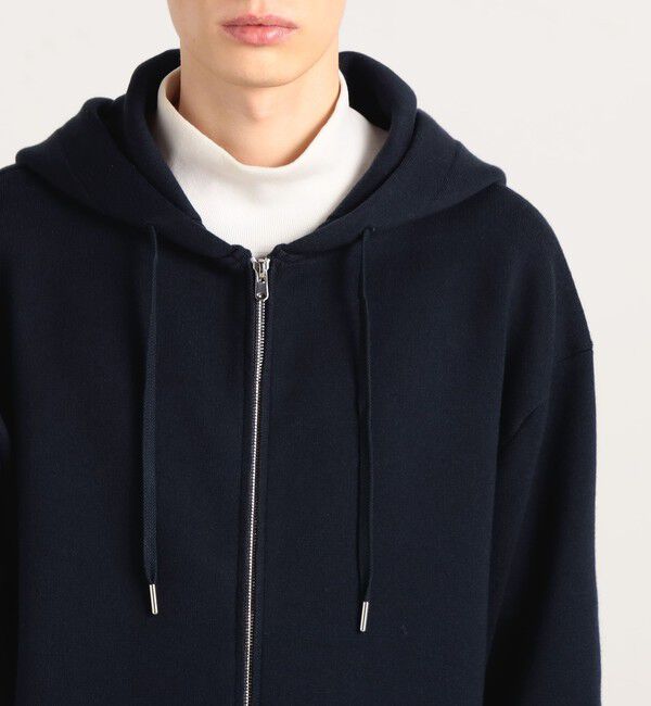 CABaN「CABaN コットンカシミヤ ジップパーカ」|ニット・セーター|
