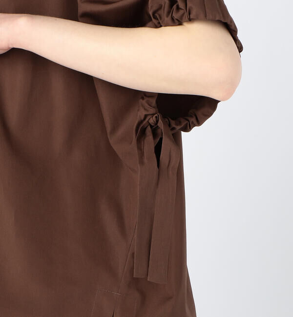 TOMORROWLAND collection「コットントロピカル リボンカフスVネックブラウス」|シャツ・ブラウス|