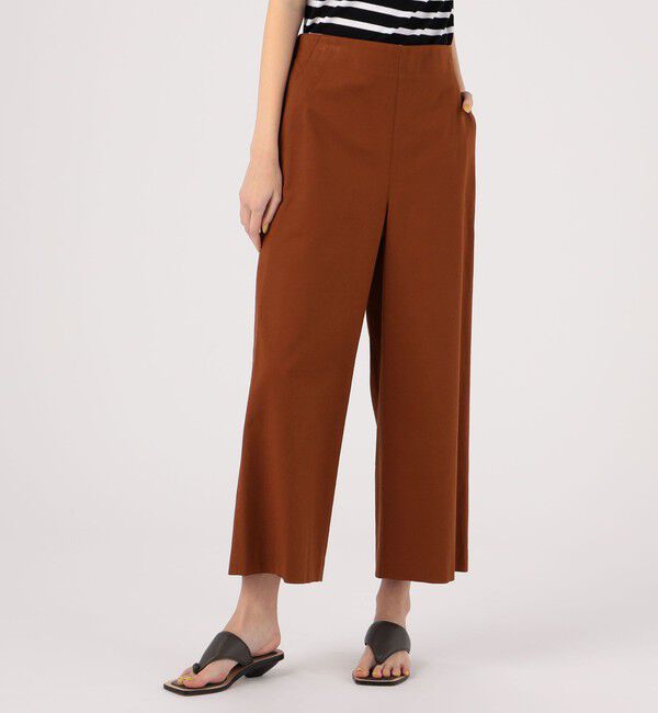 MACPHEE「コットンレーヨンストレッチ セミワイドクロップドパンツ」|その他|