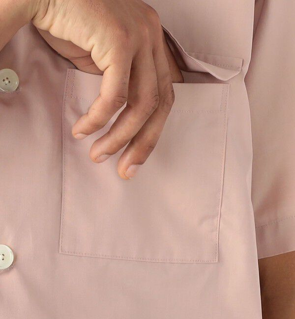 CABaN「CABaN コットンシャンブレー ダブルポケット半袖シャツ」|シャツ・ブラウス|