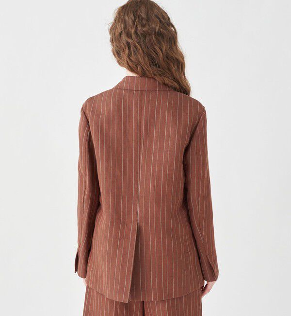 MACPHEE「ダブルカバーリネン ピークドラペルジャケット」|テーラードジャケット|