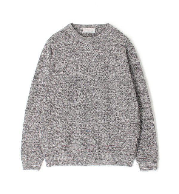 TOMORROWLAND MENS「TOMORROWLAND tricot ギマコットンリネン クルーネックプルオーバー」|ニット・セーター|18 ブラック系