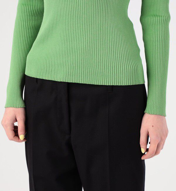 DES PRES「コットンアセテートリブ クルーネックプルオーバー」|ニット・セーター|