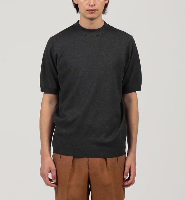 TOMORROWLAND MENS「TOMORROWLAND tricot シルクコットン モックネックプルオーバー」|ニット・セーター|
