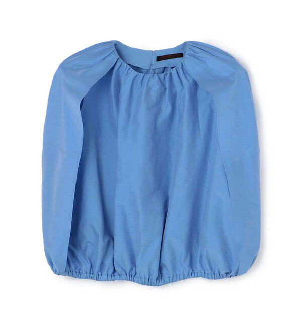 TOMORROWLAND collection「コットンシルクシャンブレー バルーンフレンチスリーブブラウス」|シャツ・ブラウス|63 ライトブルー