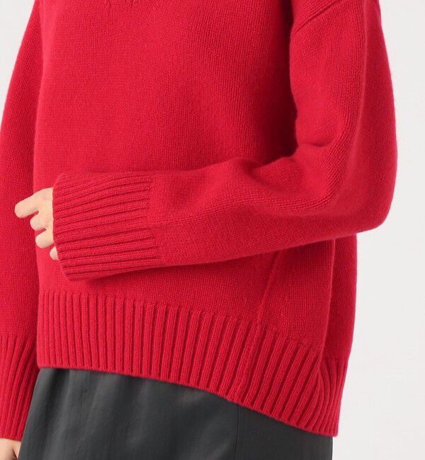 MACPHEE「ラムカシミヤ Vネックプルオーバー」|ニット・セーター|