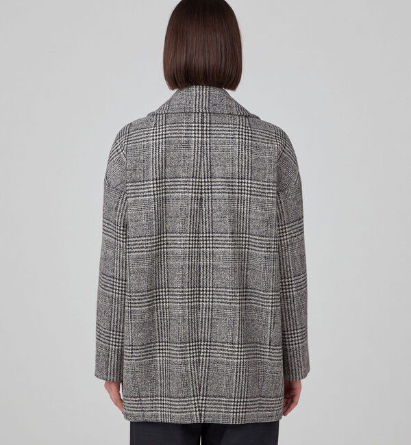 TOMORROWLAND collection「ウールカシミヤグレンチェック ショートコート」|その他|