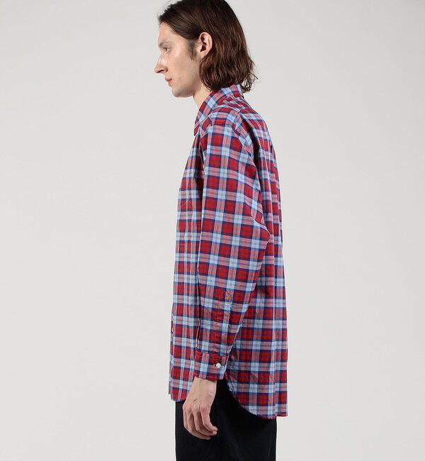 TOMORROWLAND MENS「コットンポプリン チェックシャツ」|シャツ・ブラウス|