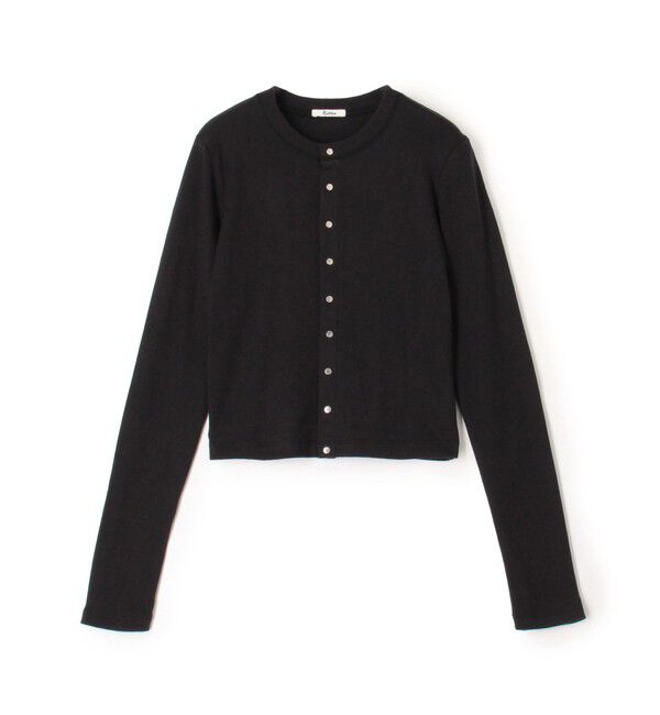 Edition「コットンモダールフライス カーディガン」|カーディガン|19 ブラック