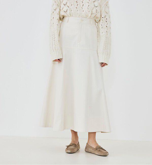 GALERIE VIE「ノンマーセライズドコットン フレアスカート」|フレア|