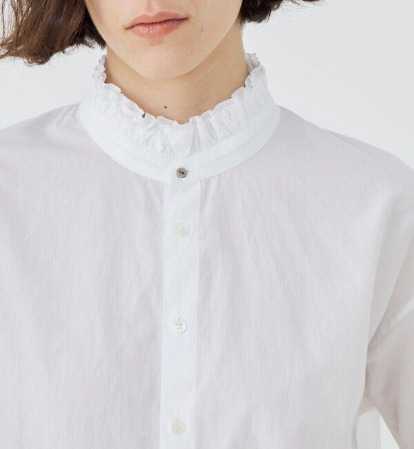 GALERIE VIE「コットン フリルシャツ」|シャツ・ブラウス|