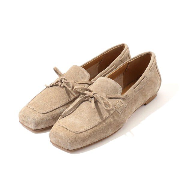 TOMORROWLAND GOODS「Aeyde JASPER スエード ローファー」|ローファー|43 ベージュ