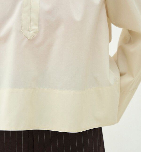 MACPHEE「コットンブロード プルオーバーブラウス」|シャツ・ブラウス|