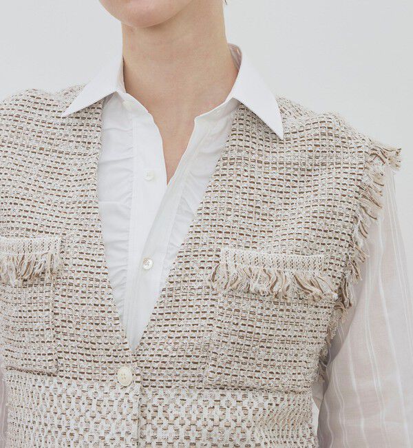 DES PRES「インレイパターン ニットジレ」|ベスト・ジレ|