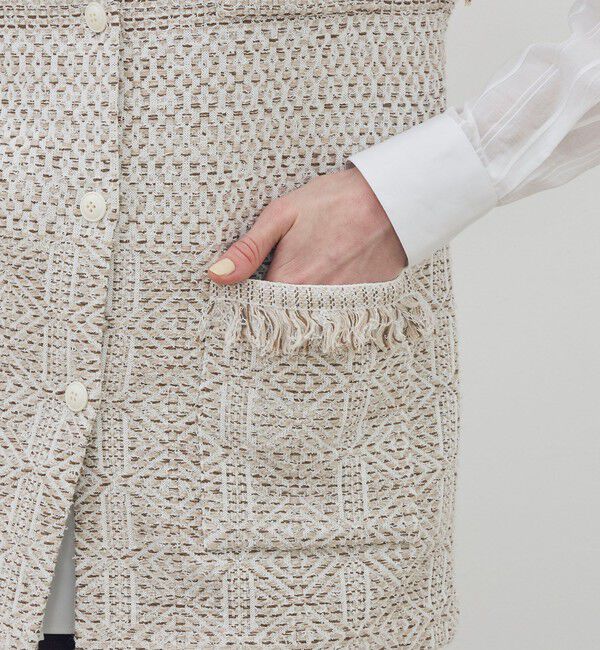 DES PRES「インレイパターン ニットジレ」|ベスト・ジレ|