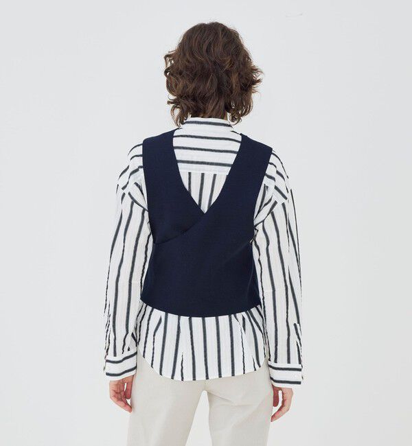 GALERIE VIE「ミラノリブ 2-wayベスト」|ベスト・ジレ|