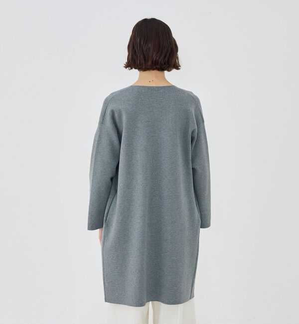 GALERIE VIE「ミラノリブ ノーカラーコート」|ノーカラーコート|