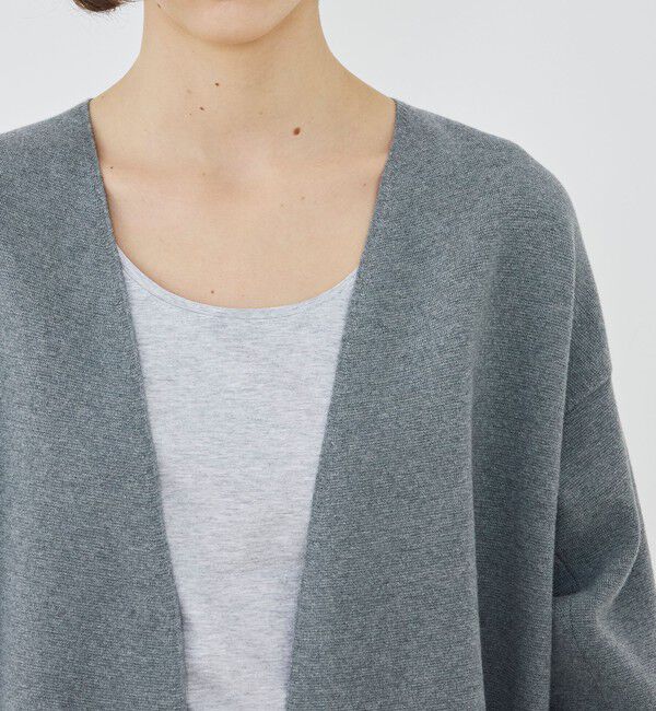 GALERIE VIE「ミラノリブ ノーカラーコート」|ノーカラーコート|