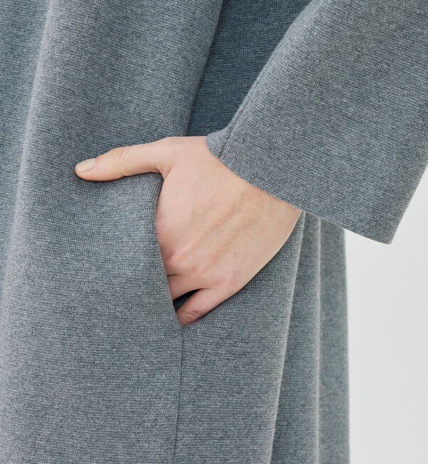 GALERIE VIE「ミラノリブ ノーカラーコート」|ノーカラーコート|