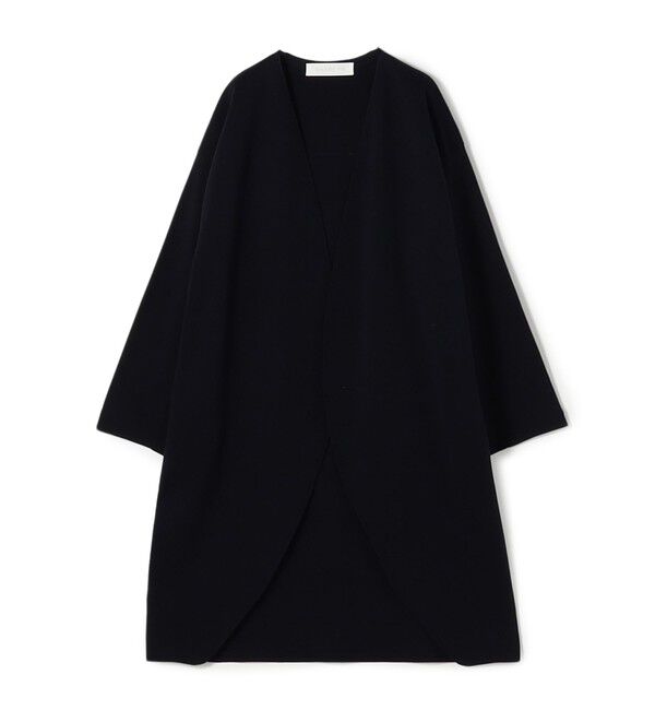 GALERIE VIE「ミラノリブ ノーカラーコート」|ノーカラーコート|69 ネイビー