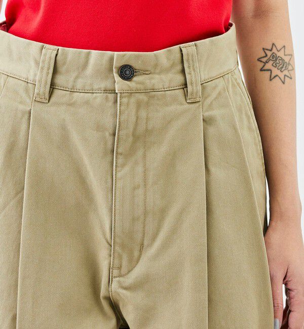 Edition「ミリタリーチノ タックパンツ」|チノ|