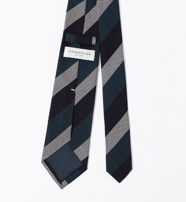 TOMORROWLAND GOODS「TOMORROWLAND シルクジャガード レジメンタルストライプネクタイ」|ネクタイ・蝶ネクタイ|