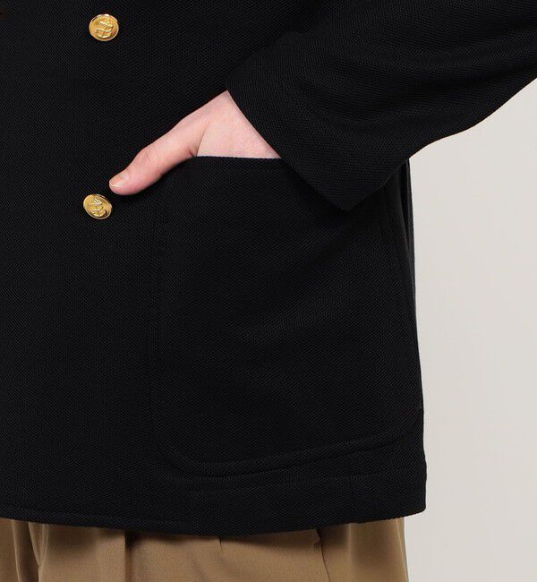 TOMORROWLAND MENS「コットンビスコースダブルニット ダブルブレステッド6Bブレザー DONDY」|テーラードジャケット|