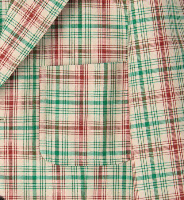 CABaN「ポリエステルコットン チェックテーラードジャケット」|テーラードジャケット|