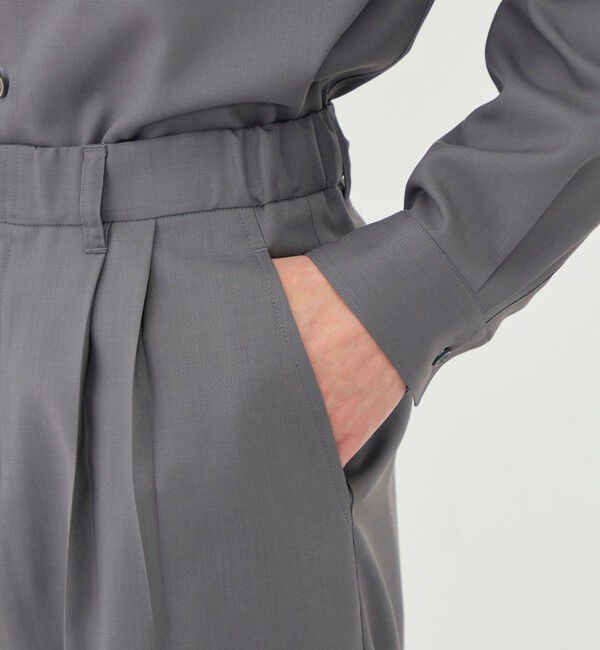 GALERIE VIE「ウォッシャブルトロピカル 2タックパンツ」|その他|