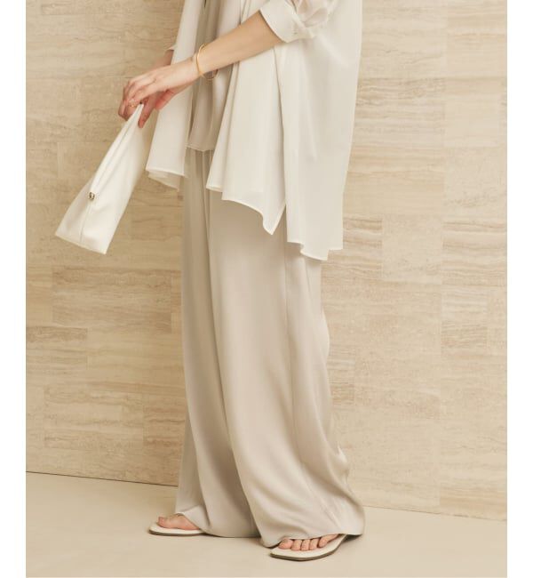 Plage「《追加》dull satin relax パンツ」|その他|