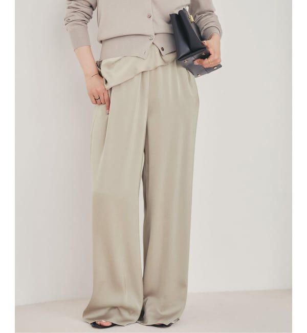 Plage「《追加》dull satin relax パンツ」|その他|