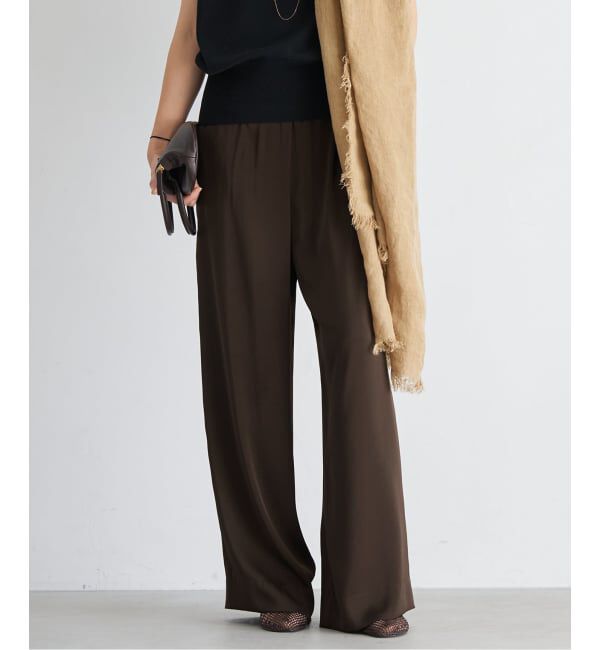 Plage「《追加》dull satin relax パンツ」|その他|