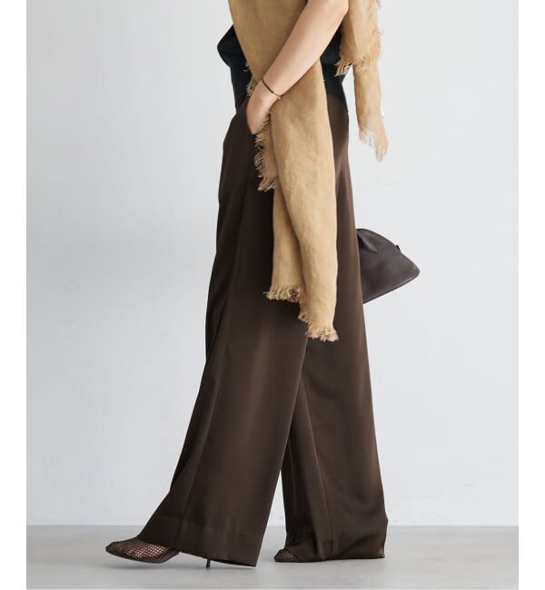 Plage「《追加》dull satin relax パンツ」|その他|