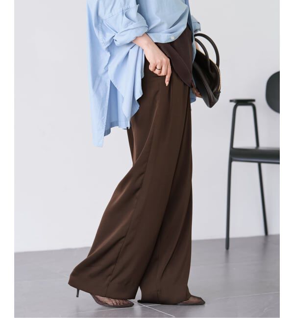 Plage「《追加》dull satin relax パンツ」|その他|