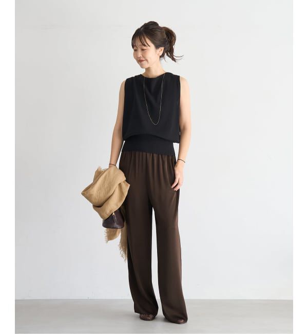 Plage「《追加》dull satin relax パンツ」|その他|