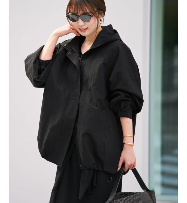 Plage「撥水 co/ny hoodie mods ブルゾン」|その他|ブラック