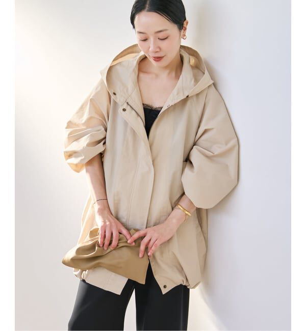 Plage「撥水 co/ny hoodie mods ブルゾン」|その他|ベージュ