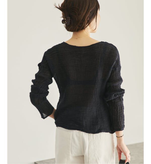 Plage「《追加予約》LES ATELIERS FRANCAIS DE CONFECTION 別注 OPEN BTN 2WAY ブラウス 2」|シャツ・ブラウス|