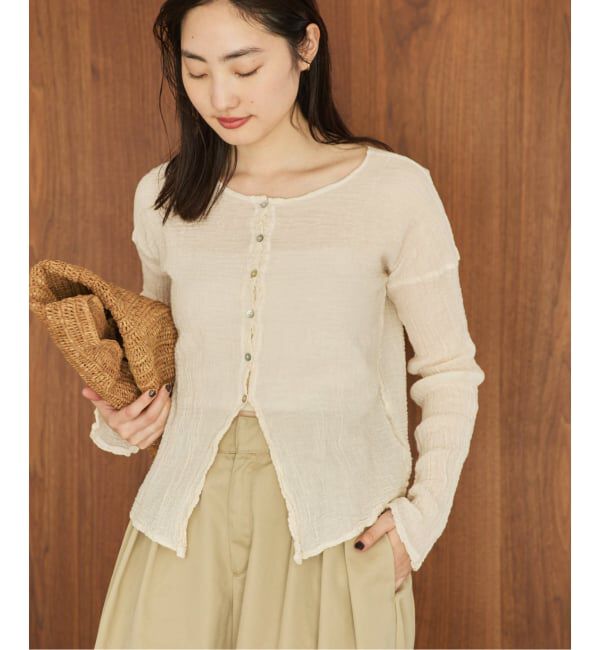 Plage「《追加予約》LES ATELIERS FRANCAIS DE CONFECTION 別注 OPEN BTN 2WAY ブラウス 2」|シャツ・ブラウス|