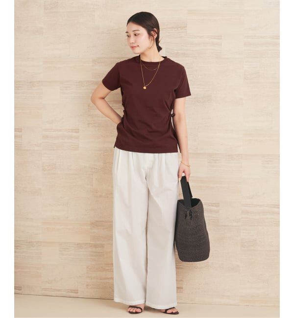 Plage「《予約》CURRENTAGE / カレンテージ 別注 BACK OPEN トップス」|Tシャツ・カットソー|