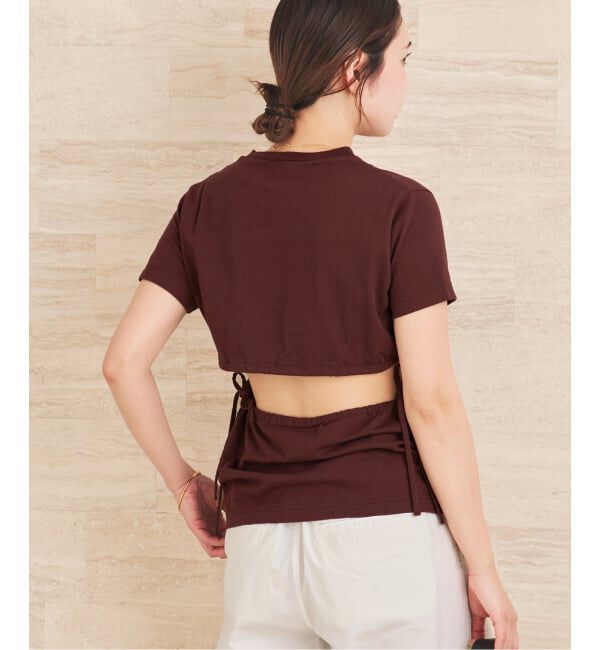 Plage「《予約》CURRENTAGE / カレンテージ 別注 BACK OPEN トップス」|Tシャツ・カットソー|