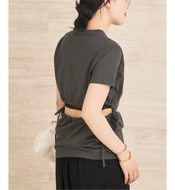 Plage「《予約》CURRENTAGE / カレンテージ 別注 BACK OPEN トップス」|Tシャツ・カットソー|