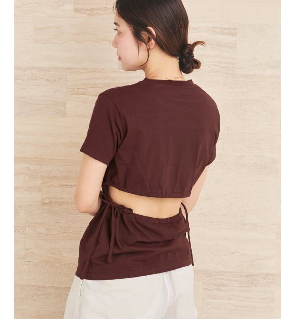 Plage「《予約》CURRENTAGE / カレンテージ 別注 BACK OPEN トップス」|Tシャツ・カットソー|ブラウン