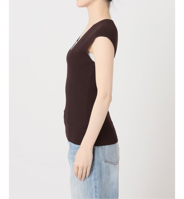 Plage「《予約》LE PETIT PULLE / ル プティ プレ 別注 VN SLEEVLESS プルオーバー」|ニット・セーター|