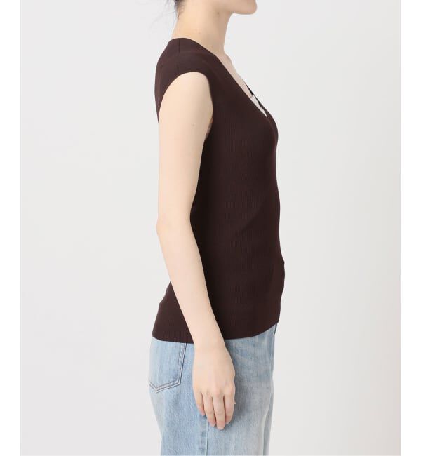 Plage「《予約》LE PETIT PULLE / ル プティ プレ 別注 VN SLEEVLESS プルオーバー」|ニット・セーター|